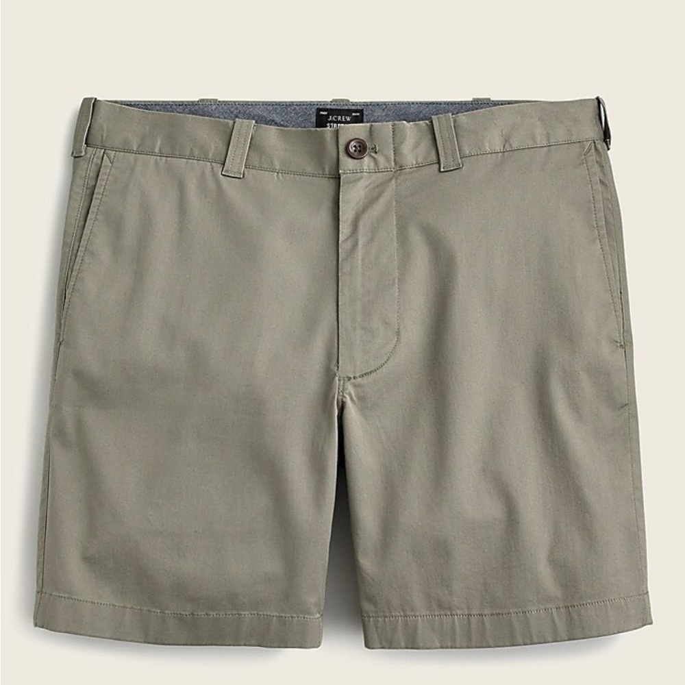 Sz 33 inseam 7 J. Crew Men's Olive Shorts been casual